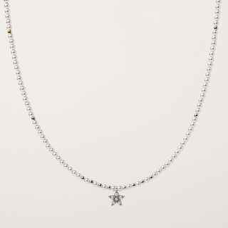 Collana Argento perle sintetiche