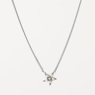 Collana Argento stella perle