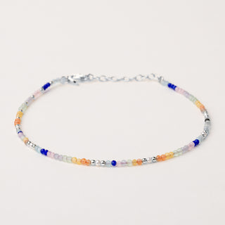 cavigliera agata multicolor Argento luxury