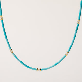 collana turchese madreperla oro elegante