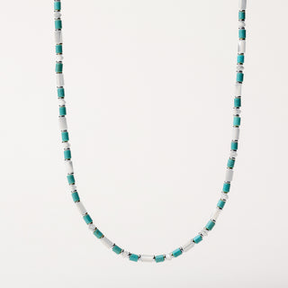 collana madreperla inserti turchese