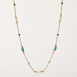 collana madreperla turchese elegante