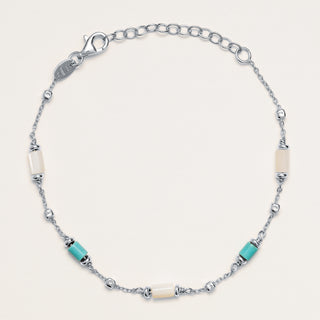 bracciale catena madreperla turchese