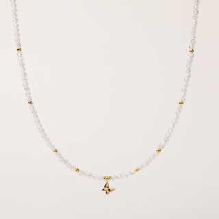 collana zirconi farfalla oro