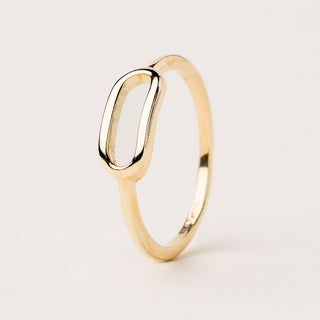 anello ovale oro