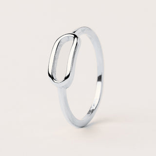 anello ovale Argento