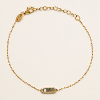 bracciale ovale oro zircone elegante