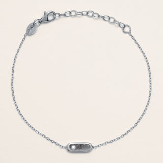 bracciale ovale Argento zircone elegante
