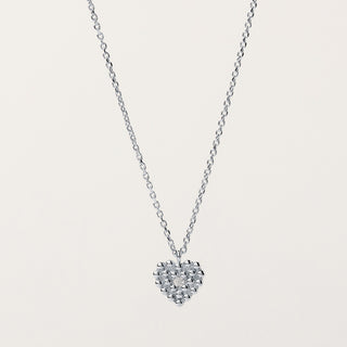 collana cuore Argento zirconi luminosa