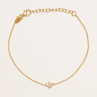 bracciale oro zirconi minimal