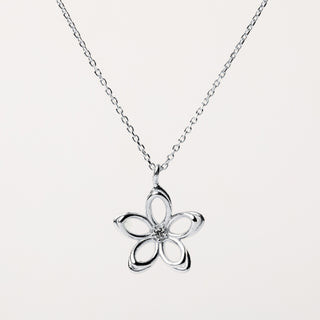 collana fiore Argento elegante