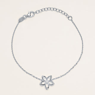 bracciale fiore Argento elegante