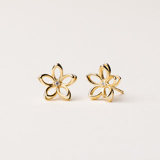 orecchini fiore oro eleganti