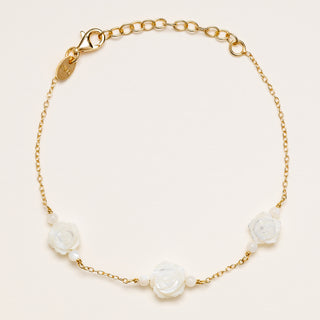 Bracciale elegante madreperla oro
