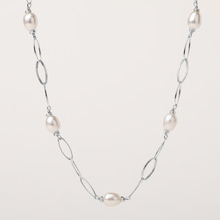 AL5126 collana perle acqua dolce Argento elegante donna gioiello luxury