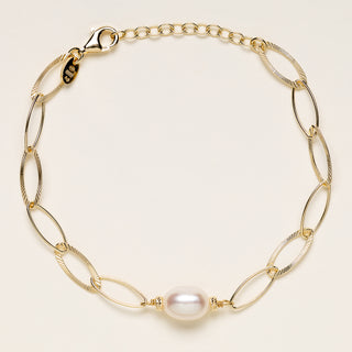 AL5127 bracciale perle acqua dolce oro donna elegante luxury