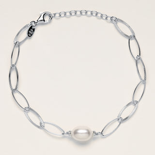 AL5127 bracciale perle acqua dolce Argento donna elegante luxury