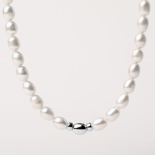 AL5131 collana perle acqua dolce Argento elegante donna gioiello luxury