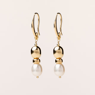 AL5134 orecchini perle acqua dolce oro eleganti donna luxury