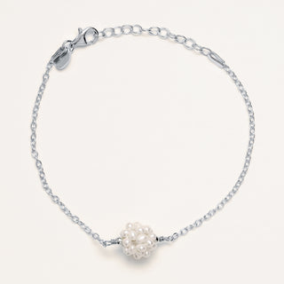 bracciale perle acqua dolce Argento elegante donna gioiello luxury