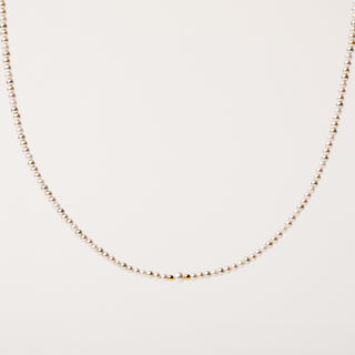 collana perle sintetiche oro elegante donna minimal