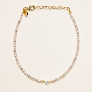 bracciale perle sintetiche oro elegante donna