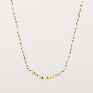 collana perle sintetiche oro moderna elegante donna