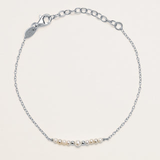 bracciale perle sintetiche Argento raffinato donna