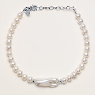 bracciale perle acqua dolce barocco Argento
