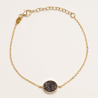 bracciale agata cristallo oro elegante