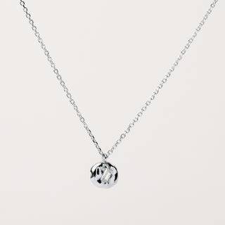 collana Argento pendente organico pietra luminosa