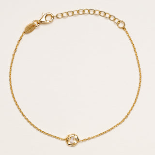 bracciale oro pietra luminosa elegante