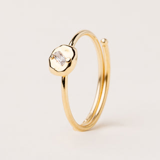 anello oro regolabile pietra luminosa