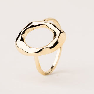 anello oro minimal lucido