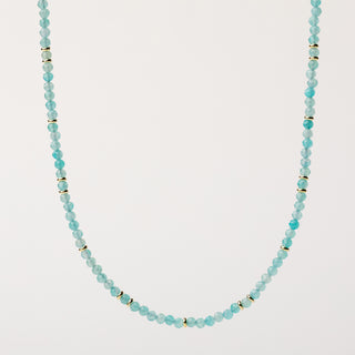 Collana oro con pietre naturali
