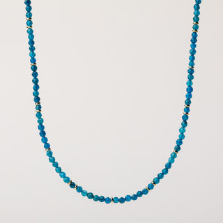 Collana oro con pietre naturali