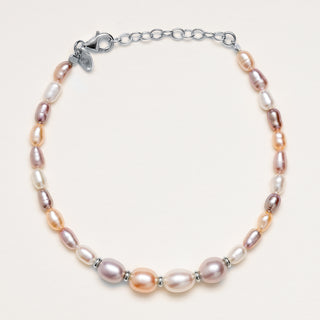 Bracciale con perle d’acqua dolce multicolor